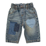 MOSCHINO jeans tinta unita con elastico in vita Azzurro per Neonata MDP03G AZZURRO MOSCHINO 