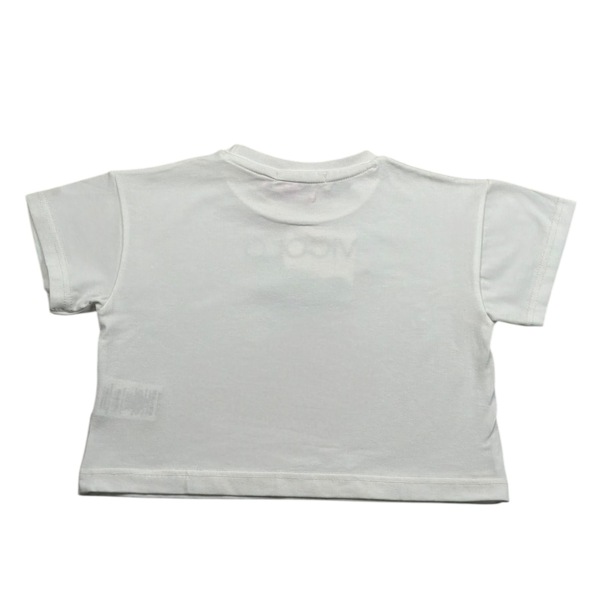 Vicolo T-Shirt Girocollo Tinta Unita con Stampa per Bambina 3146MY00142 BIANCO VICOLO 