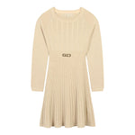 MICHAEL KORS abito manica lunga tinta unita Oro per Bambina R30169 ORO MICHAEL KORS 