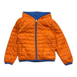 Save The Duck Giubbino Reversibile Bicolore Con Zip E Cappuccio Blu/Arancione Per Bambino