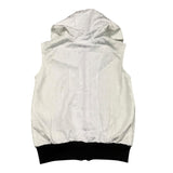 Balmain Felpa Smanicata Tinta Unita Cn Cappuccio Bianco Per Bambino
