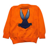Iceberg Cardigan Tinta Unita Con Bottoni E Logo Arancione Per Neonato