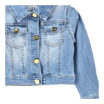 U+È Giubbino In Denim Tinta Unita per Neonata UE1716 BLU U+è 