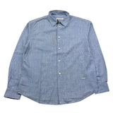 camicia manica lunga tinta unita PP4042 AZZURRO PAOLO PECORA 