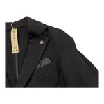 NUPKEET giacca tinta unita con bottoni in contrasto Nero per Bambino 34NK560 NERO NUPKEET 