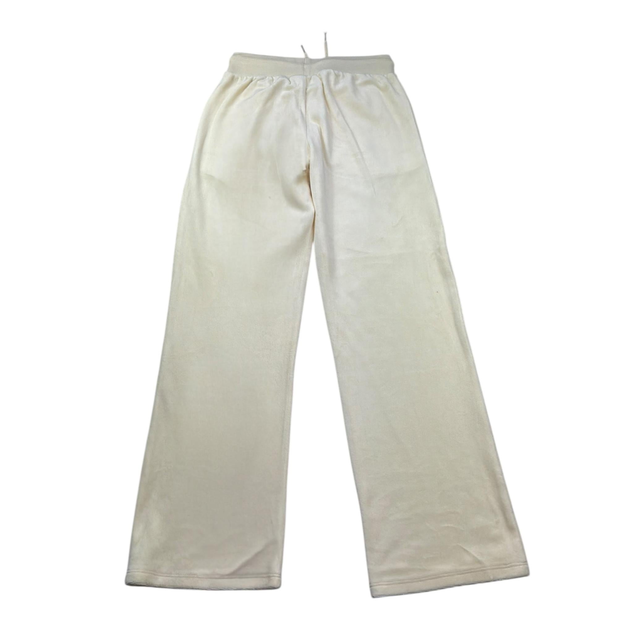Juicy Couture Pantalone A Palazzo Tinta Unita In Velluto per Bambina JBX6746 PANNA JUICY COUTURE 
