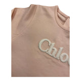 CHLOE' shirt girocollo tinta unita cn logo Rosa per Neonata C05450 ROSA CHLOE' 