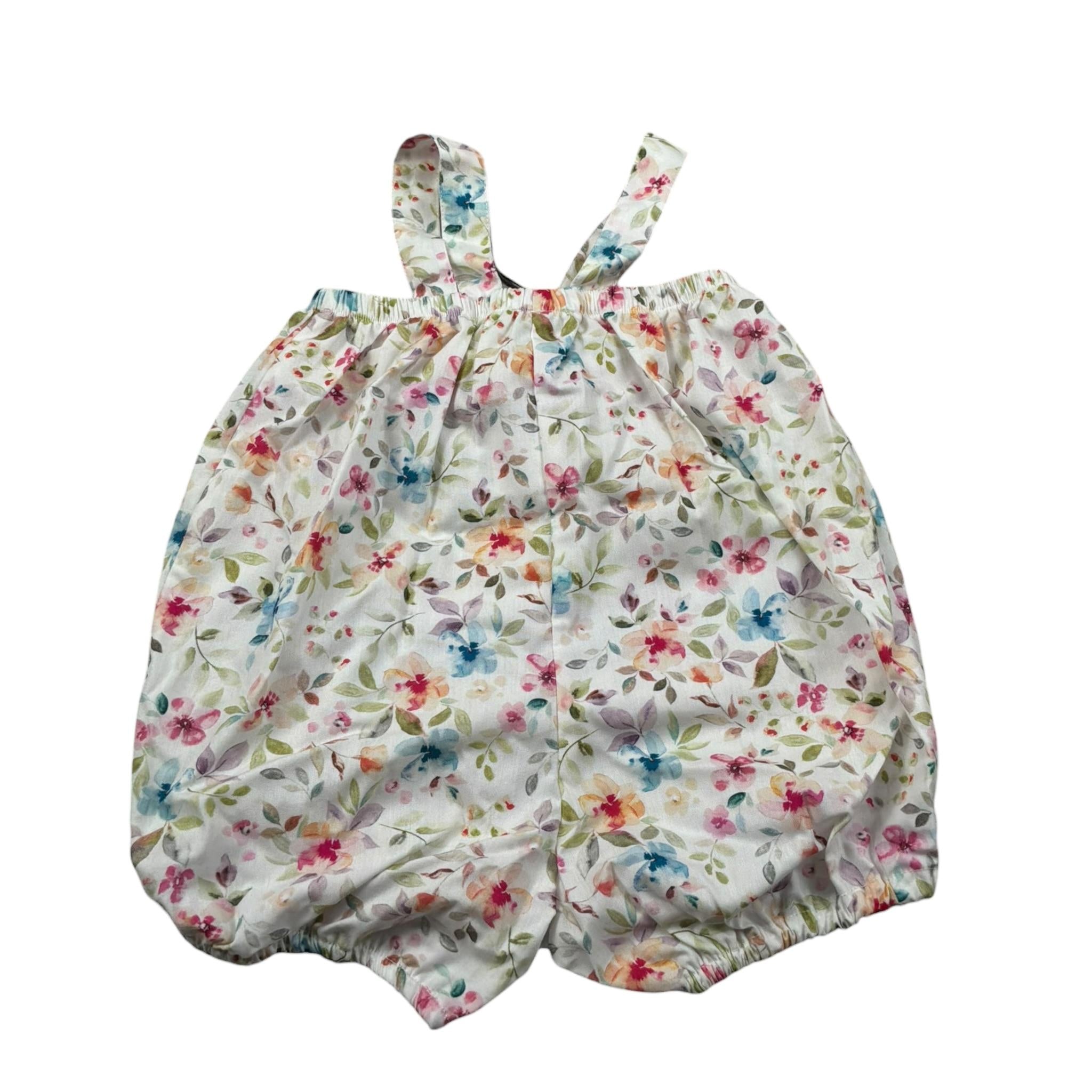 J.O. Milano Pagliacetto Tinta Unita Fantasia Floreale per Neonata 575H1 BIANCO J.O. MILANO 