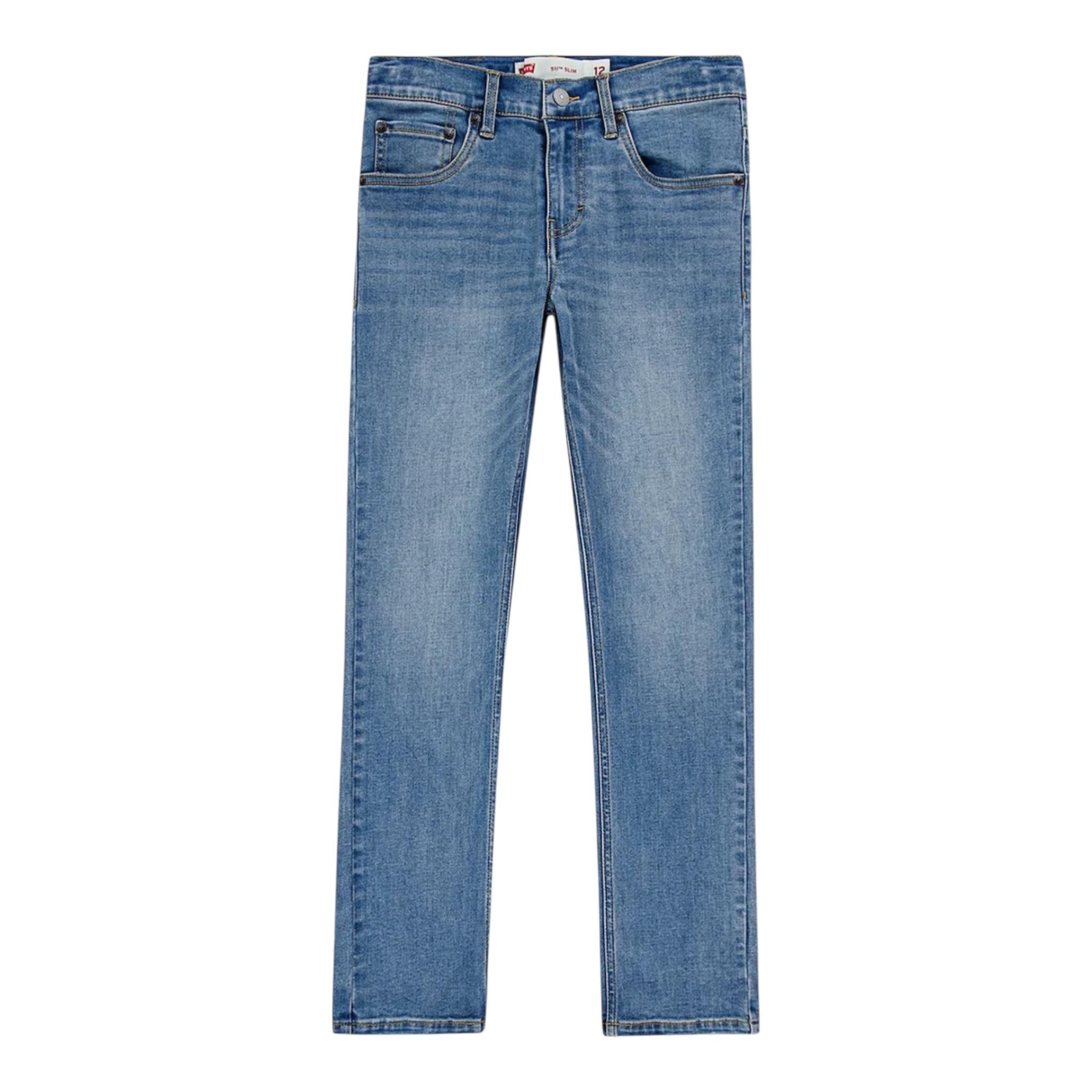 Levi'S Jeans Tinta Unita con Girovita Regolabile per Bambino 9EL231 BLU LEVI'S 