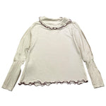 LA STUPENDERIA shirt tinta unita con colletto Panna per Bambina TJMG72 PANNA LA STUPENDERIA 