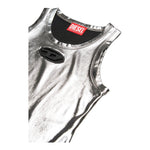 Diesel Canotta Tinta Unita con Logo per Bambina J02178 ARGENTO DIESEL 