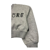 JOHN RICHMOND felpa crop girocollo tinta unita con stampa in contrasto Grigio per Bambina RGA25034FE GRIGIO JOHN RICHMOND 