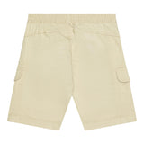 Calvin Klein Bermuda Tinta Unita con Elastico In Vita Verde per Bambino