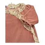 TARTINE ET CHOCOLAT tutina manica lunga tinta unita in ciniglia Rosa per Neonata TX54150 ROSA TARTINE ET CHOCOLAT 