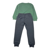 JOHN RICHMOND completo 2pz felpa- pantalone bicolore Nero/verde per Bambino RBA24149CF NERO/VERDE JOHN RICHMOND 