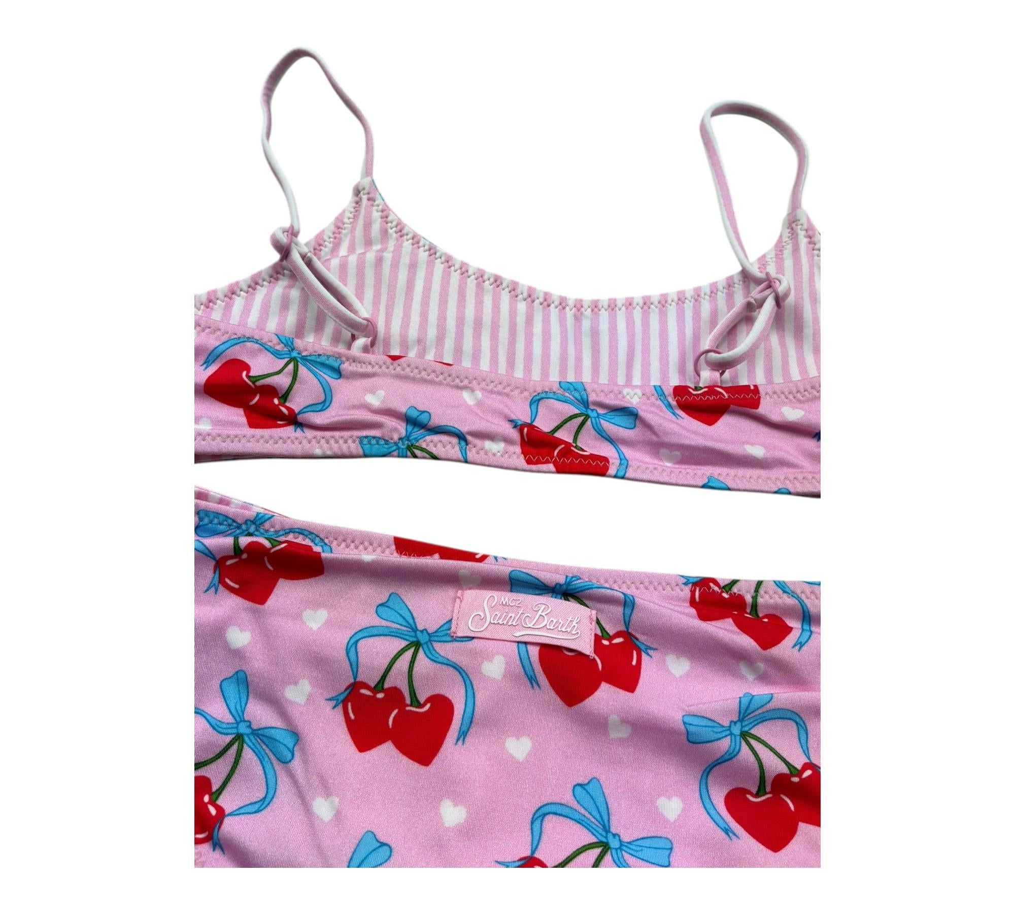 Saint Barth Costume 2 Pezzi Fascia-Mutandina per Bambina CHERRY ROSA SAINT BARTH 