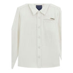 Guess Camicia Tinta Unita con Logo per Neonato N5GH00WFBT0X BIANCO GUESS 