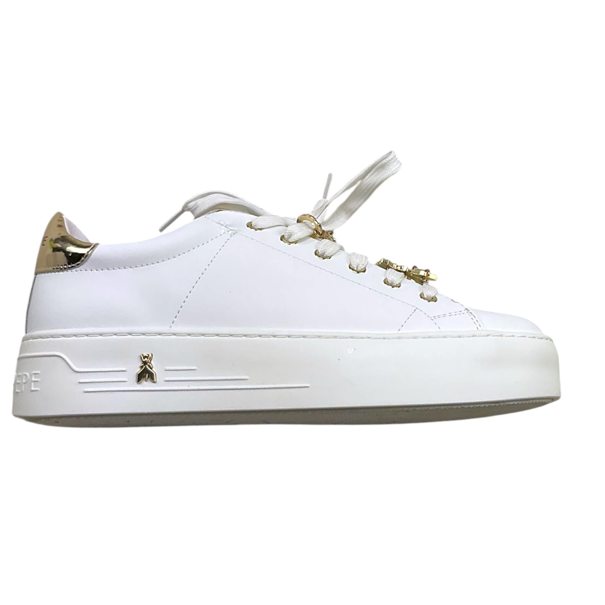 Patrizia Pepe Sneakers Tinta Unita con Lacci per Bambina PPJ305 BIANCO PATRIZIA PEPE 