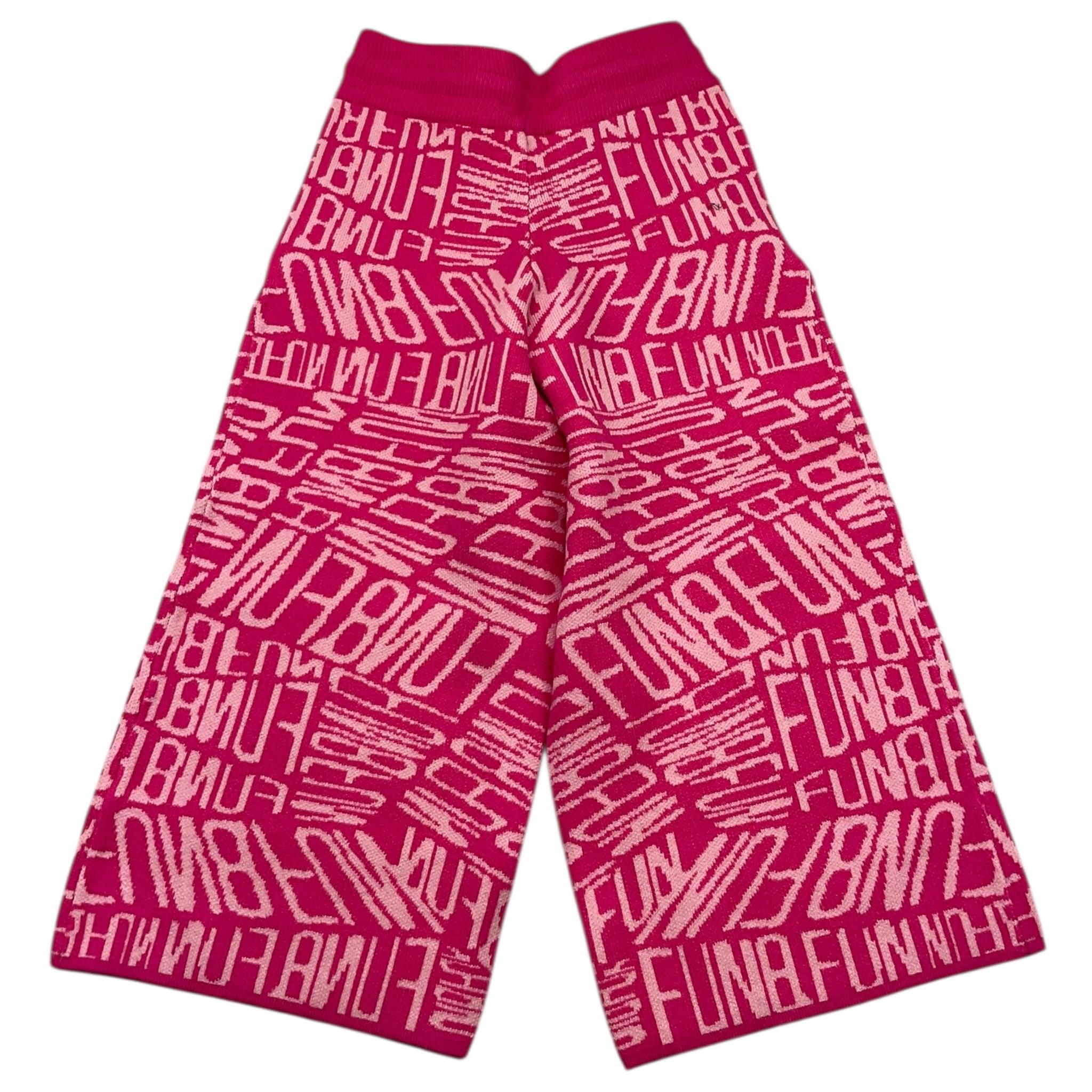FUN & FUN pantalone tinta unita modello palazzo Fuxia per Bambina FNBPT15588 FUXIA FUN & FUN 