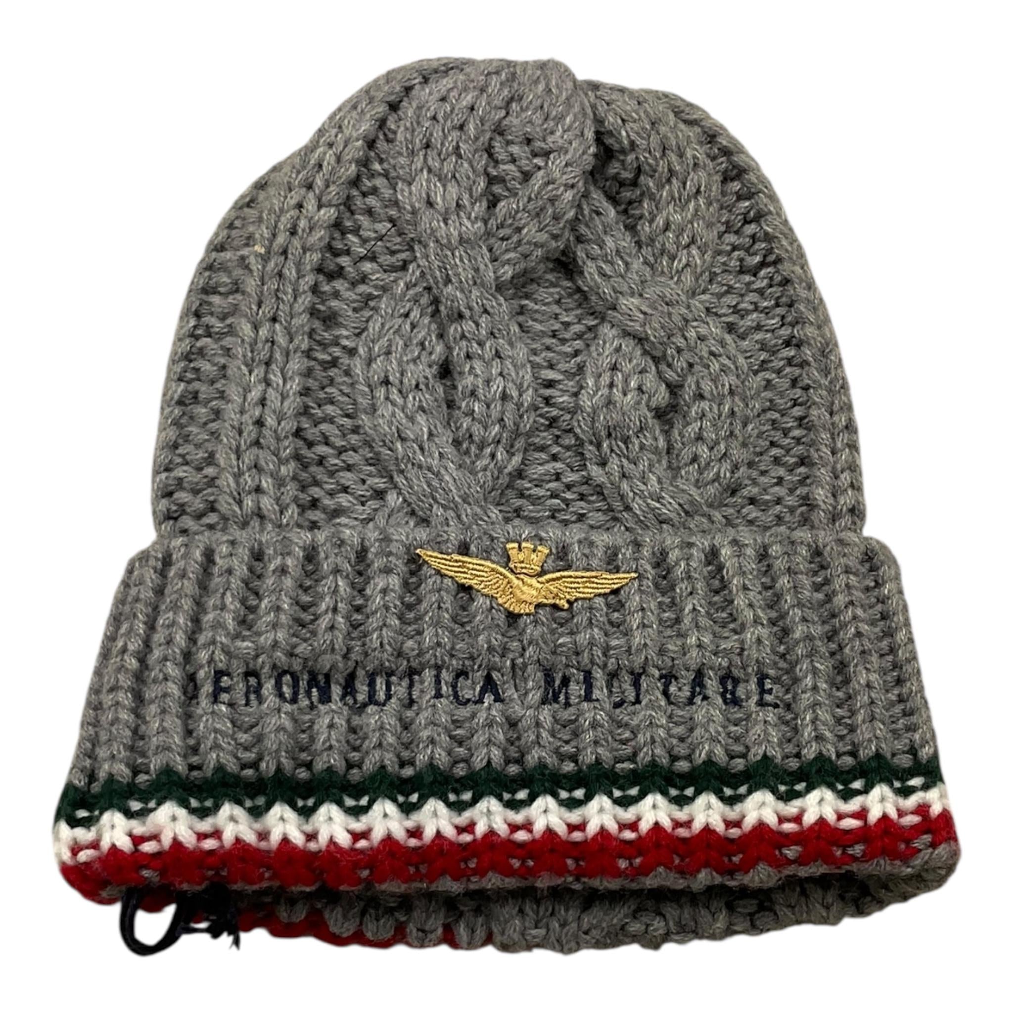 AERONAUTICA MILITARE cappello tinta unita con ricami Grigio per Bambino HA786JRL173 GRIGIO AERONAUTICA MILITARE 