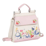 Monnalisa Borsa Tinta Unita con Stampa per Bambina 19E013 BIANCO MONNALISA 