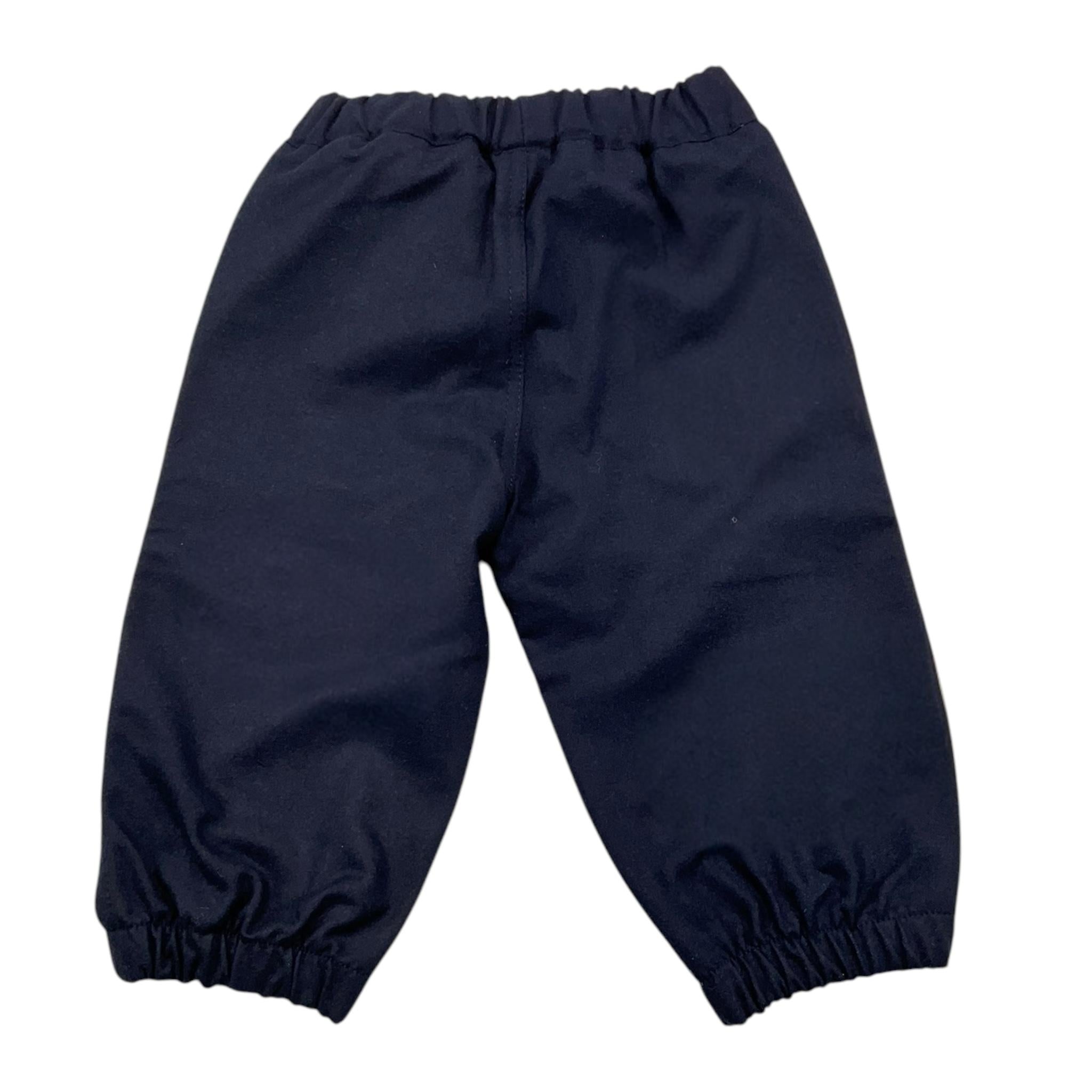 IL GUFO pantalone tinta unita con elastico in vita Blu per Neonato A24PL389W0003 BLU IL GUFO 