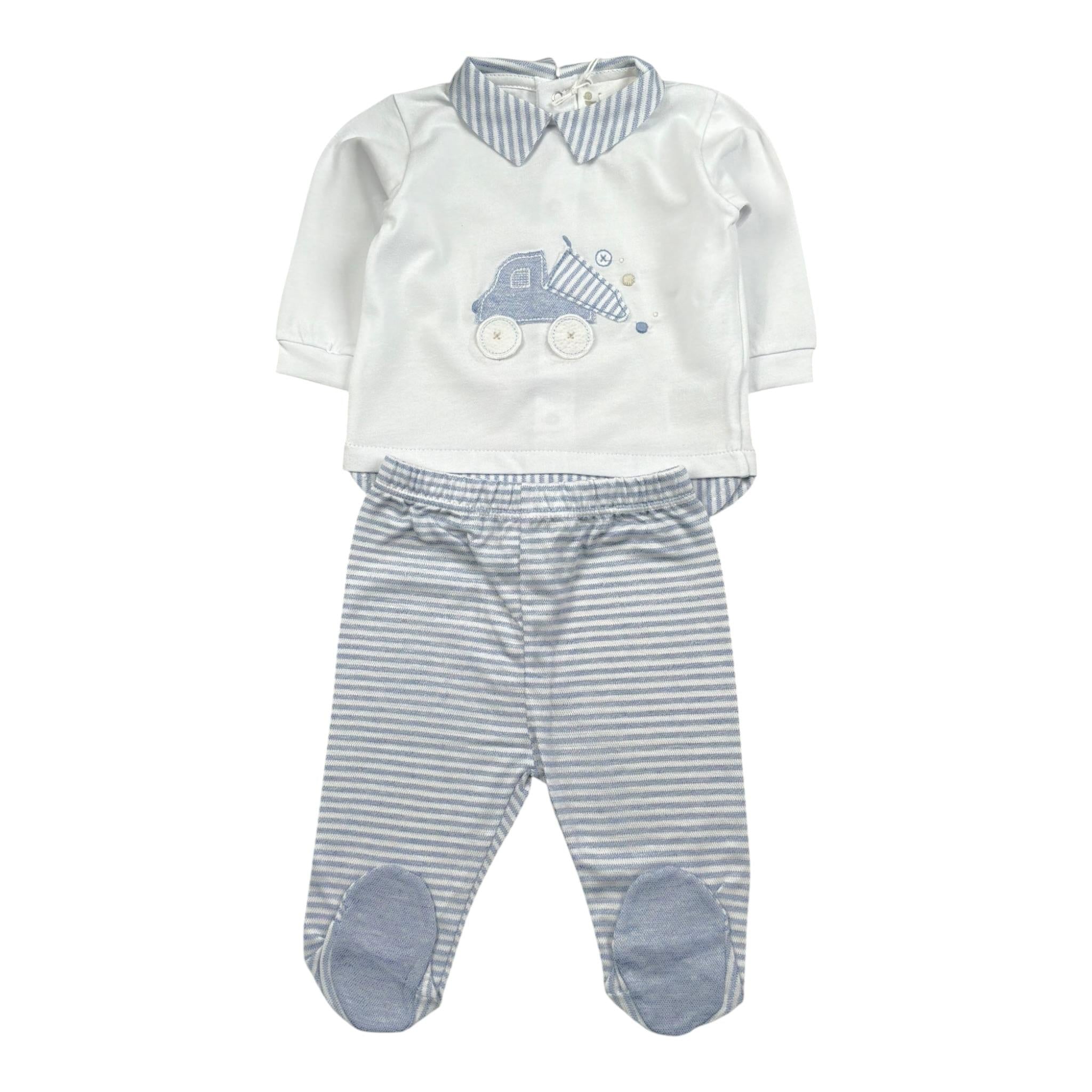 Lalalu' Completo 2 Pezzi Shirt-Ghettina per Neonato CPL3P BIANCO LALALU' 