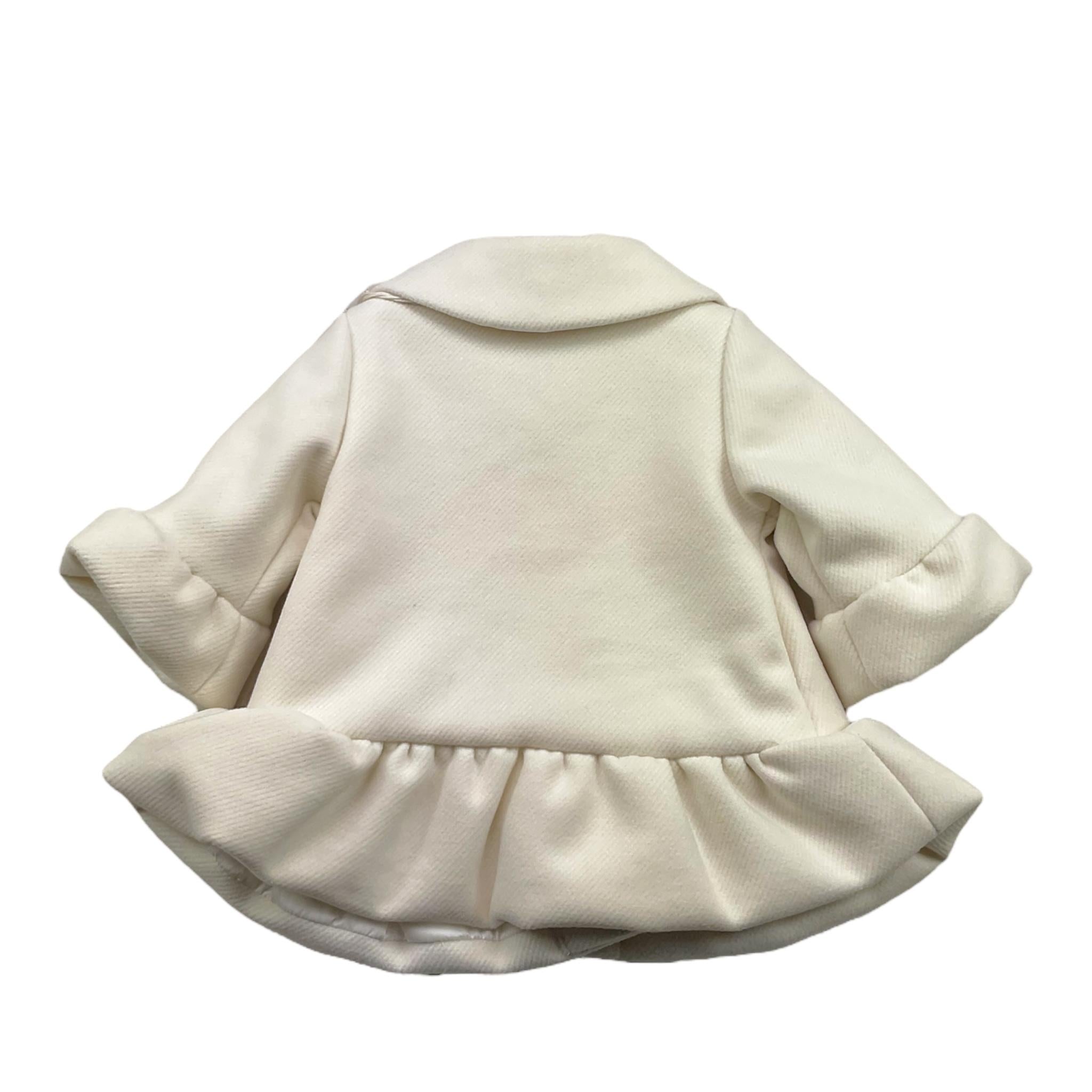 LA STUPENDERIA giubbino tinta unita con bottoni Panna per Neonata TCGB22 PANNA LA STUPENDERIA 