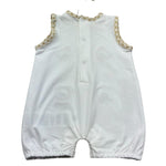 Le Bebe Pagliaccetto Giromanica Tinta Unita per Neonato LBB5283 BIANCO LE BEBE 