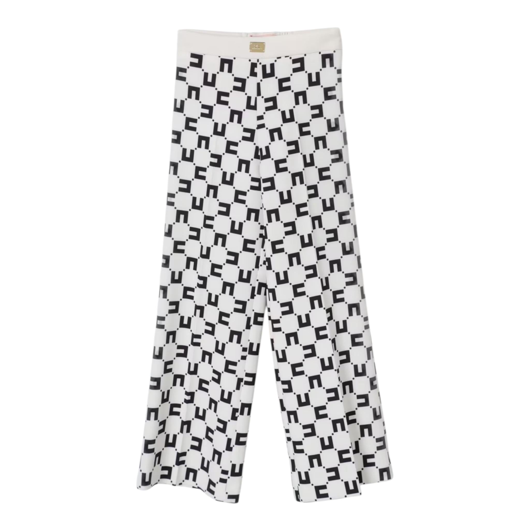 Elisabetta Franchi Pantalone Tinta Unita Modello Palazzo per Bambina EFPA230 PANNA ELISABETTA FRANCHI 