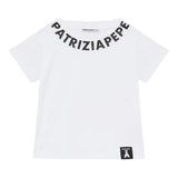Patrizia Pepe T-Shirt Girocollo Tinta Unita con Logo per Bambina 7M0904 BIANCO PATRIZIA PEPE 