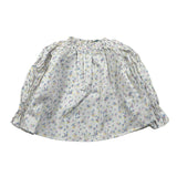 A' La Page Camicia Tinta Unita con Fantasia Fiori per Neonata AL27X BIANCO A' LA PAGE 