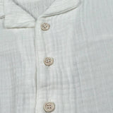 Petit Indi Camicia Mezza Manica Tinta Unita per Bambino SS25BK7314X BIANCO PETIT INDI 