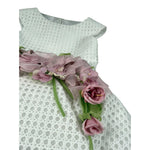 Raffaella Abito Cerimonia Tinta Unita Mezza Manica per Bambina ABRF BIANCO RAFFAELLA 