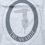 Trussardi T-Shirt Tinta Unita Girocollo con Stampa per Neonata TIP21104 BIANCO TRUSSARDI 