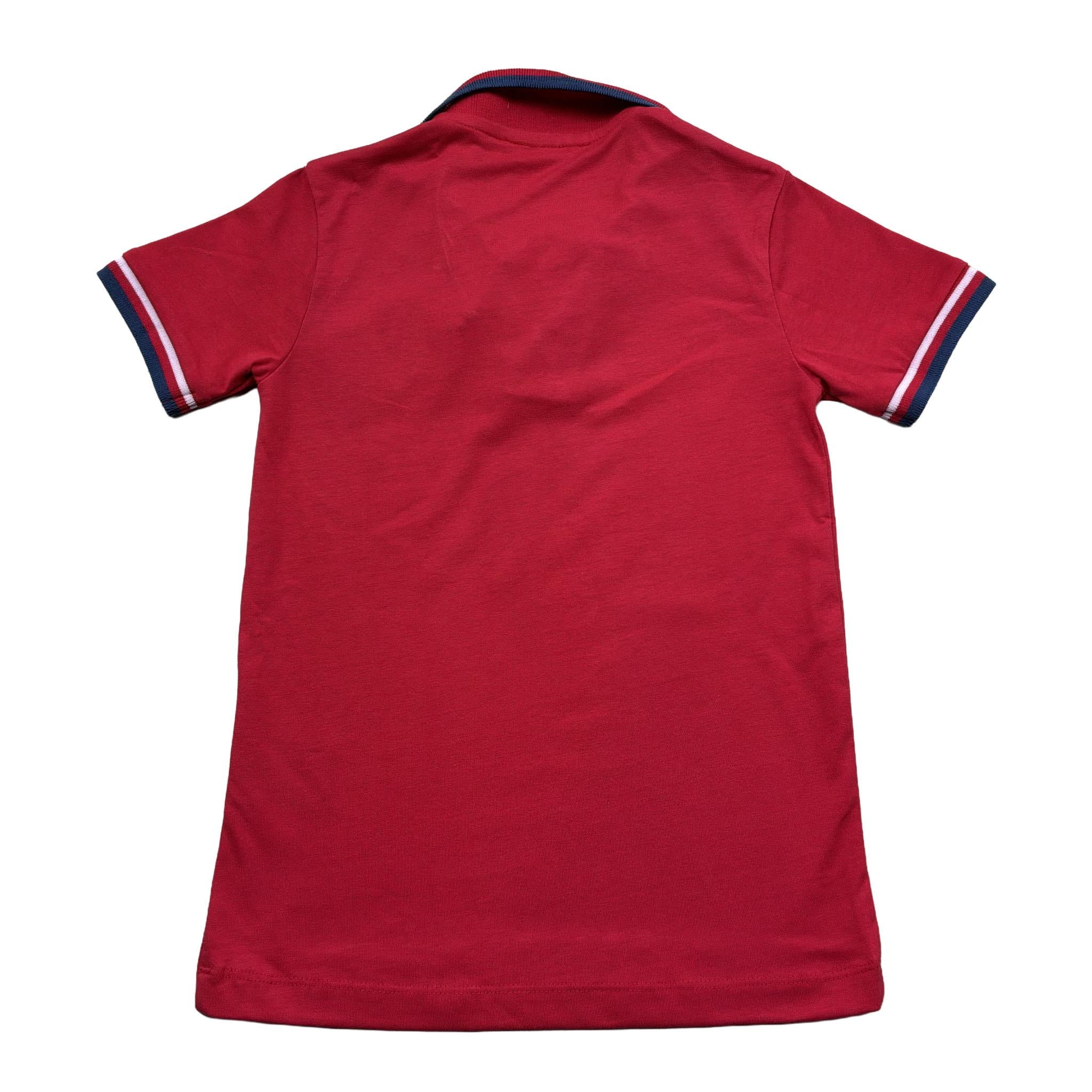 Trussardi Polo Mezza Manica Tinta Unita con Logo per Bambino TBP26003POJ ROSSO TRUSSARDI 
