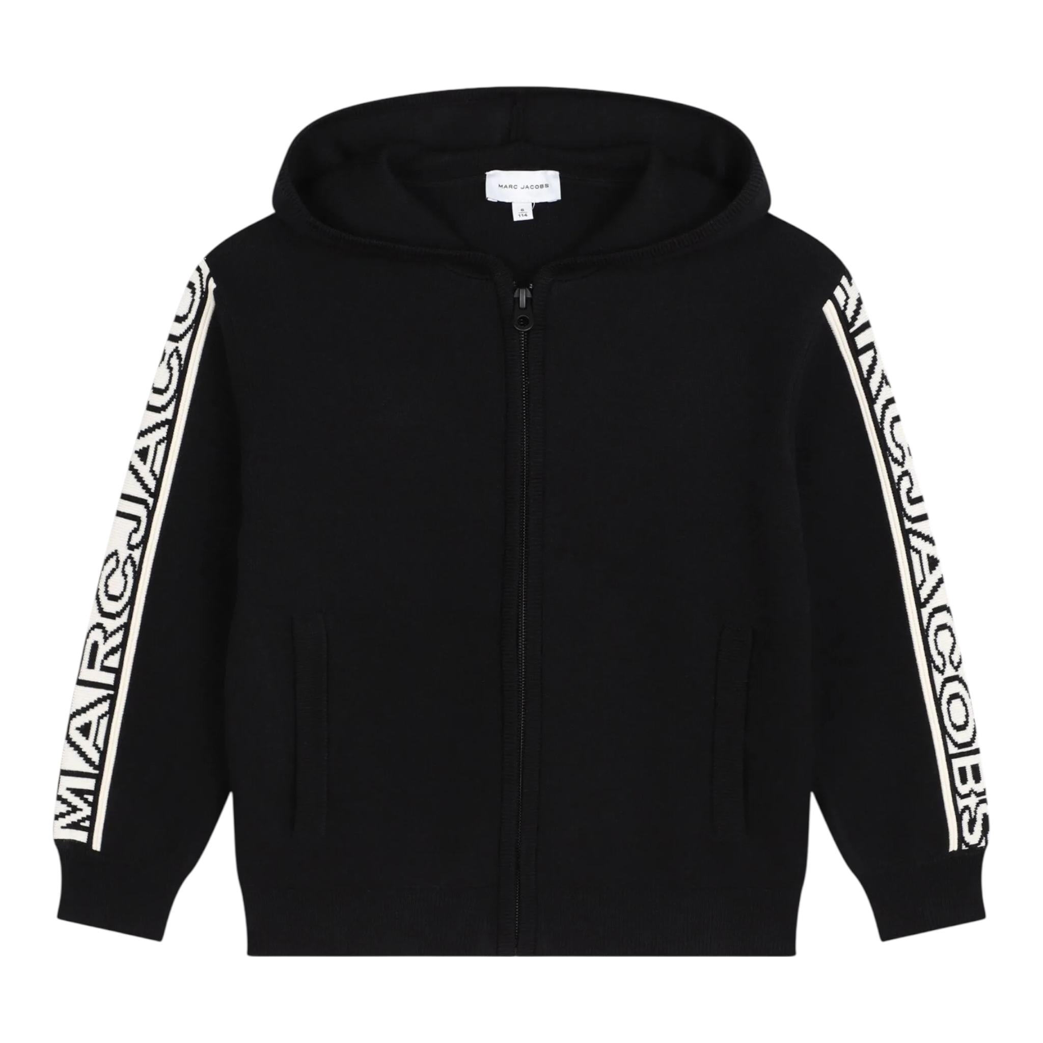 MARC JACOBS felpa in maglia tinta unita con zip Nero per Neonato W60290N NERO MARC JACOBS 