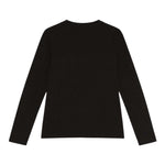 Patrizia Pepe Shirt Girocollo Tinta Unita con Brillantini per Bambina 7M0752 NERO PATRIZIA PEPE 