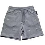 John Richmond Bermuda In Tuta Tinta Unita con Trafori per Bambino RBP26215BE GRIGIO JOHN RICHMOND 