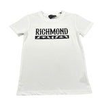 John Richmond T-Shirt Girocollo Tinta Unita con Stampa per Bambino RBP26088TS BIANCO JOHN RICHMOND 