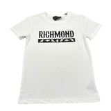 John Richmond T-Shirt Girocollo Tinta Unita con Stampa per Bambino RBP26088TS BIANCO JOHN RICHMOND 