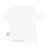 MOSCHINO t-shirt girocollo tinta unita con ricamo orso Bianco per Bambino HTM04K BIANCO MOSCHINO 