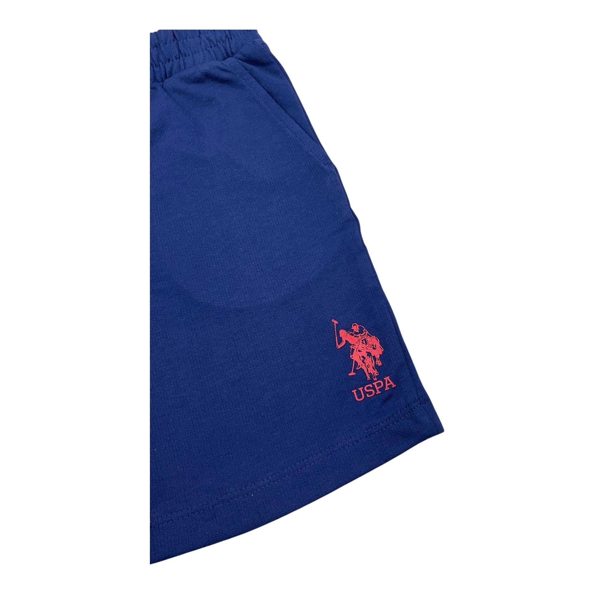 U.S. Polo Assn Bermuda Tinta Unita con Logo per Neonato US4153200 BLU U.S. POLO ASSN 