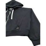 Dixie Felpa con Zip E Cappuccio Tinta Unita per Bambina LK04042G74 NERO DIXIE 