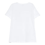 Il Gufo T-Shirt Girocollo Tinta Unita con Ricamo per Neonata P25TS476MF032N BIANCO IL GUFO 