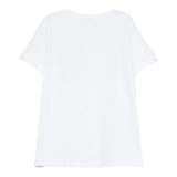 Il Gufo T-Shirt Girocollo Tinta Unita con Ricamo per Neonata P25TS476MF032N BIANCO IL GUFO 