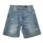 Madd Bermuda In Denim tinta unita Azzurro per Bambino MAB2011 AZZURRO MADD 