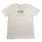 K-Way T-Shirt Girocollo Tinta Unita per Bambino K5136ZW BIANCO K-WAY 