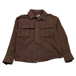DUSTY COLOR camicia manica lunga tinta unita Marrone per Neonato DUXF4037OSN MARRONE DUSTY COLOR 