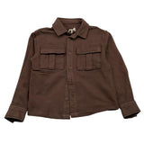 DUSTY COLOR camicia manica lunga tinta unita Marrone per Neonato DUXF4037OSN MARRONE DUSTY COLOR 